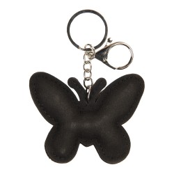 Clayre & Eef Keychain Butterfly 8x2x11 cm Silver colored Synthetic