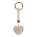 Clayre & Eef Porte-clés Coeur 4x3x13 cm Couleur argent Plastique
