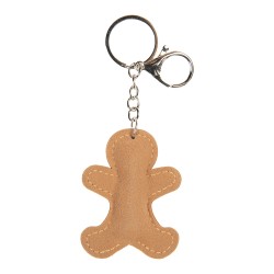 Juleeze Keychain Gingerbread man 6x2x13 cm Brown Synthetic