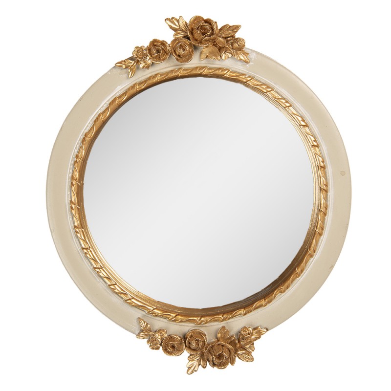 Clayre & Eef Miroir 17x2x20 cm Beige Plastique