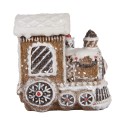 Clayre & Eef Christmas Decoration Figurine Train 5x3x5 cm Brown Plastic