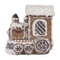 Clayre & Eef Christmas Decoration Figurine Train 5x3x5 cm Brown Plastic