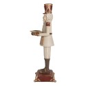 Clayre & Eef Christmas Decoration Figurine Nutcracker 18x20x61 cm Grey Plastic