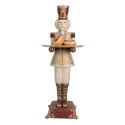 Clayre & Eef Christmas Decoration Figurine Nutcracker 18x20x61 cm Grey Plastic