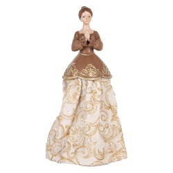 Clayre & Eef Decorative Figurine Woman 8x7x23 cm Beige Plastic