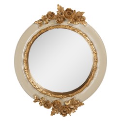 Clayre & Eef Miroir 14x2x16 cm Beige Plastique