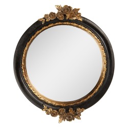 Clayre & Eef Miroir 17x2x20 cm Noir Plastique