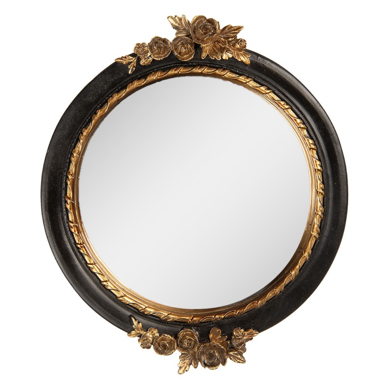 Clayre & Eef Miroir 17x2x20 cm Noir Plastique