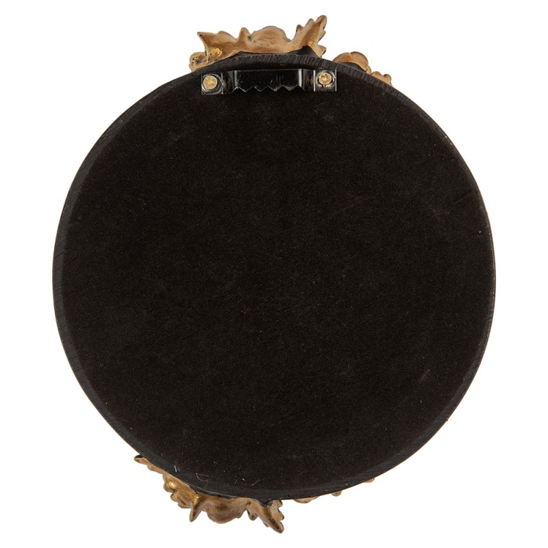 Clayre & Eef Mirror 14x2x16 cm Black Plastic