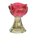 Clayre & Eef Portacandela Ø 7x10 cm Rosa Vetro