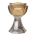Clayre & Eef Teelichthalter Ø 7x10 cm Gelb Glas