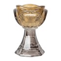Clayre & Eef Teelichthalter Ø 7x10 cm Gelb Glas