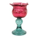 Clayre & Eef Portacandela Ø 10x16 cm Rosa Vetro