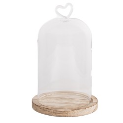 Clayre & Eef Cloche Ø 12x19 cm Transparent Glass