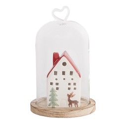 Clayre & Eef Cloche Ø 12x19 cm Transparent Glass