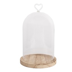 Clayre & Eef Cloche Ø 14x22 cm Transparent Glass