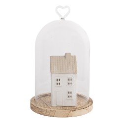 Clayre & Eef Cloche Ø 14x22 cm Transparent Glass