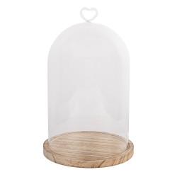 Clayre & Eef Cloche Ø 17x27 cm Transparent Glass