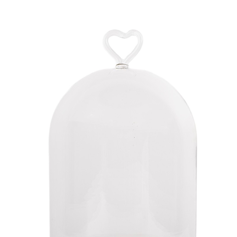 Clayre & Eef Cloche Ø 17x27 cm Transparent Glass