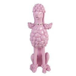 Clayre & Eef Image de décoration Chien Caniche 13x17x33 cm Rose Plastique