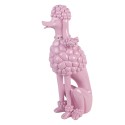 Clayre & Eef Image de décoration Chien Caniche 13x17x33 cm Rose Plastique