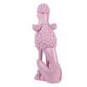 Clayre & Eef Image de décoration Chien Caniche 13x17x33 cm Rose Plastique
