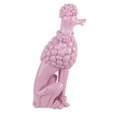 Clayre & Eef Image de décoration Chien Caniche 13x17x33 cm Rose Plastique