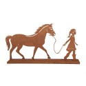 Clayre & Eef Image de décoration Enfant 42x7x22 cm Marron Métal