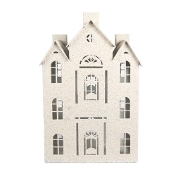 Clayre & Eef Image de décoration Maison 26x16x40 cm Beige Métal