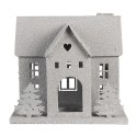 Clayre & Eef Image de décoration Maison 26x17x24 cm Gris Métal