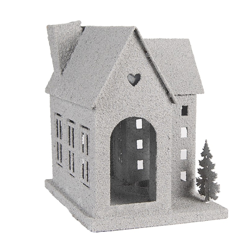 Clayre & Eef Image de décoration Maison 26x17x24 cm Gris Métal