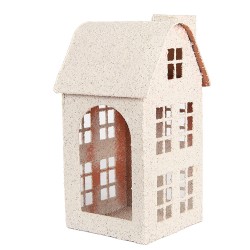 Clayre & Eef Image de décoration Maison 14x14x26 cm Beige Métal