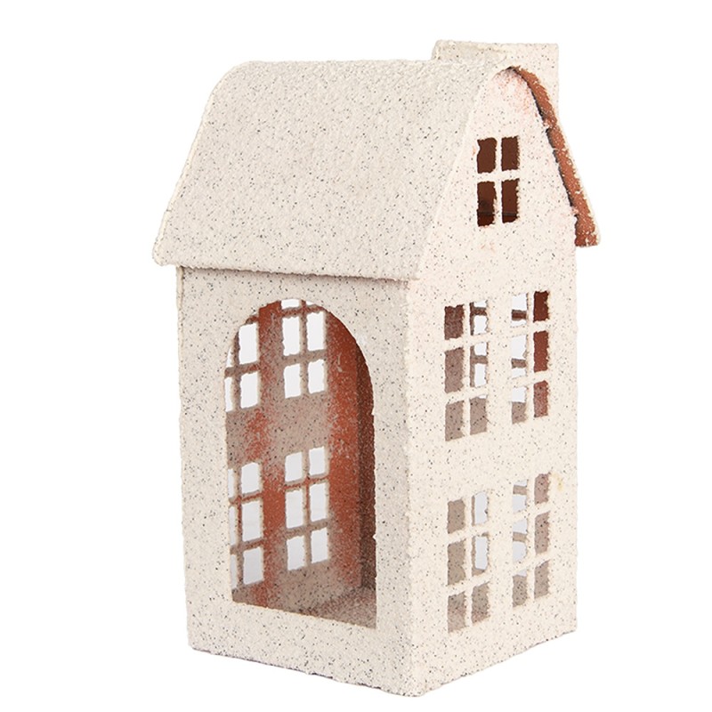 Clayre & Eef Image de décoration Maison 14x14x26 cm Beige Métal
