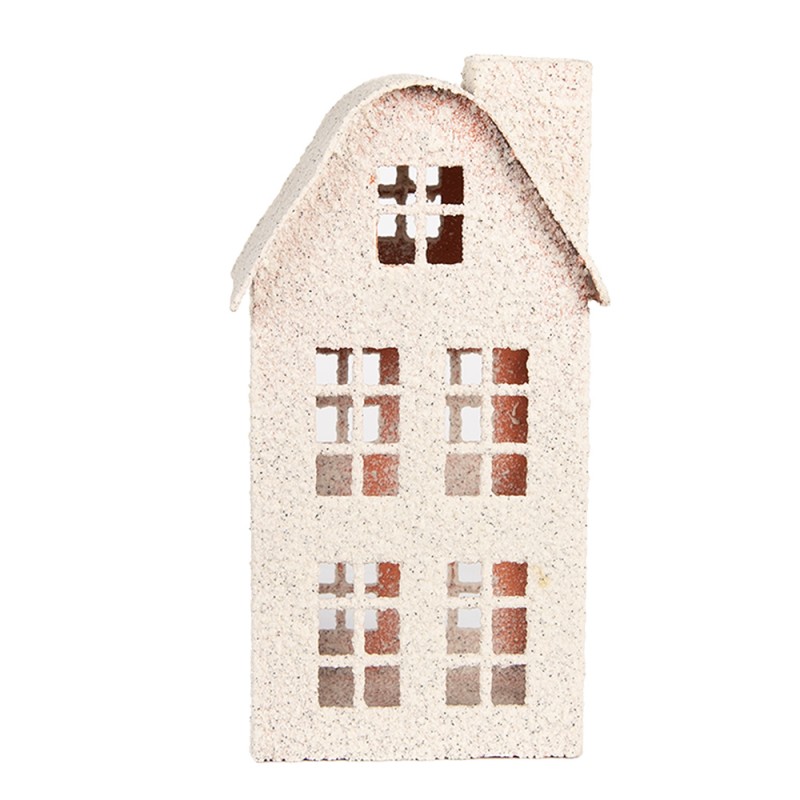 Clayre & Eef Image de décoration Maison 14x14x26 cm Beige Métal