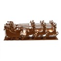 Clayre & Eef Portacandela 25x8x8 cm Marrone Metallo