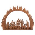 Clayre & Eef Porte-bougie 32x9x23 cm Marron Métal