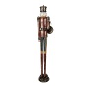 Clayre & Eef Christmas Decoration Figurine Nutcracker 10x10x66 cm Red Plastic