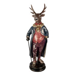 Clayre & Eef Decorative Figurine Deer 25x18x66 cm Brown Plastic
