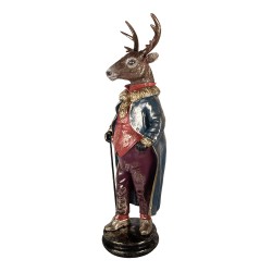 Clayre & Eef Decorative Figurine Deer 25x18x66 cm Brown Plastic