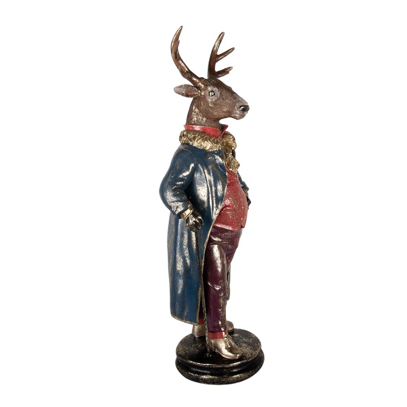 Clayre & Eef Decorative Figurine Deer 25x18x66 cm Brown Plastic