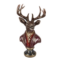 Clayre & Eef Decorative Figurine Deer 30x22x57 cm Brown Plastic