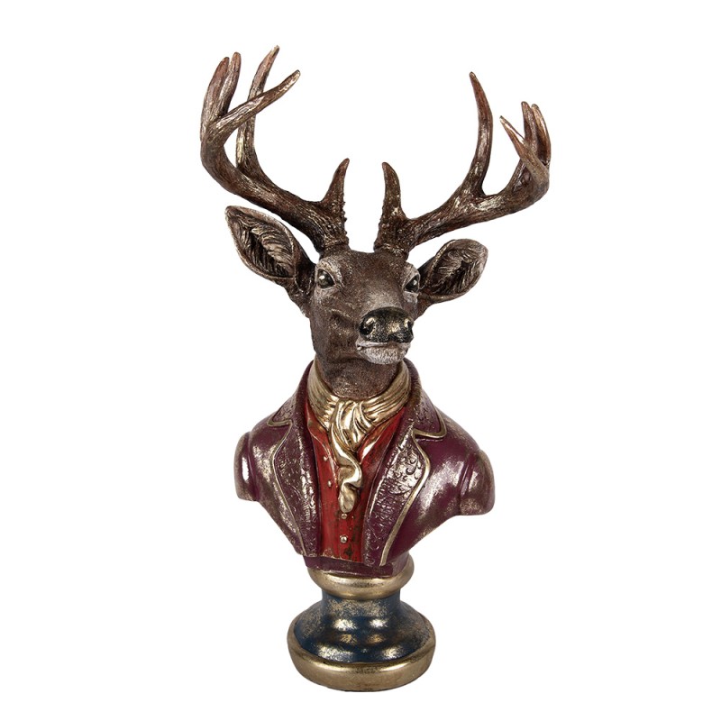 Clayre & Eef Decorative Figurine Deer 30x22x57 cm Brown Plastic
