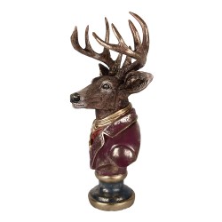 Clayre & Eef Decorative Figurine Deer 30x22x57 cm Brown Plastic