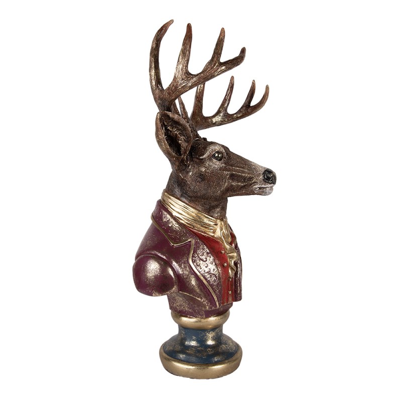 Clayre & Eef Decorative Figurine Deer 30x22x57 cm Brown Plastic