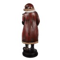 Clayre & Eef Christmas Decoration Figurine Santa Claus 15x13x40 cm Red Plastic