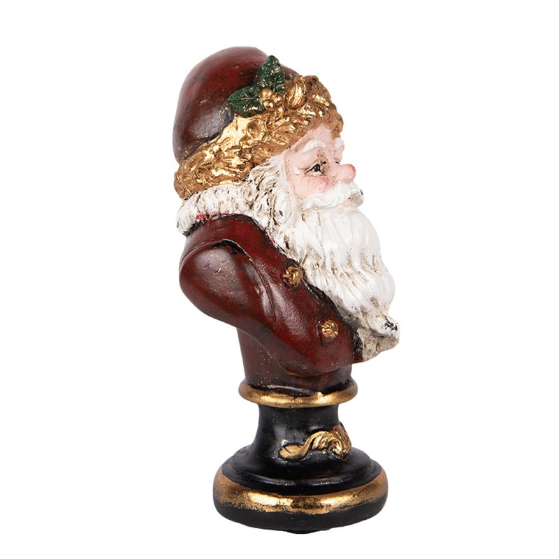 Clayre & Eef Christmas Decoration Figurine Santa Claus 9x8x15 cm Red Plastic
