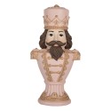 Clayre & Eef Christmas Decoration Figurine Santa Claus 16x10x30 cm Pink Plastic