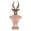 Clayre & Eef Decorative Figurine Deer 16x14x36 cm Pink Plastic