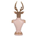Clayre & Eef Decorative Figurine Deer 16x14x36 cm Pink Plastic