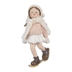 Clayre & Eef Decorative Figurine Child 4x3x10 cm Pink Plastic